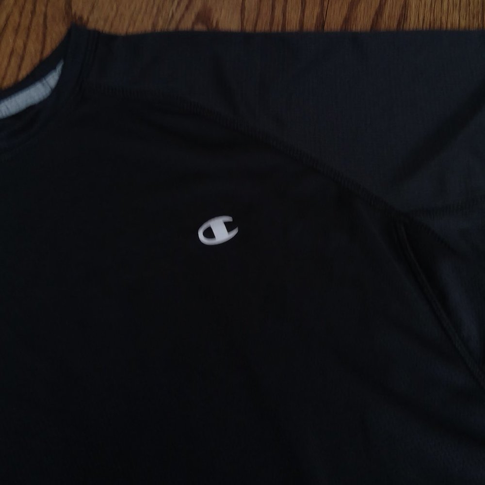 Champion Large Black Powertrain Vapor Tech Athletic T-Shirt - Picture 2 of 6